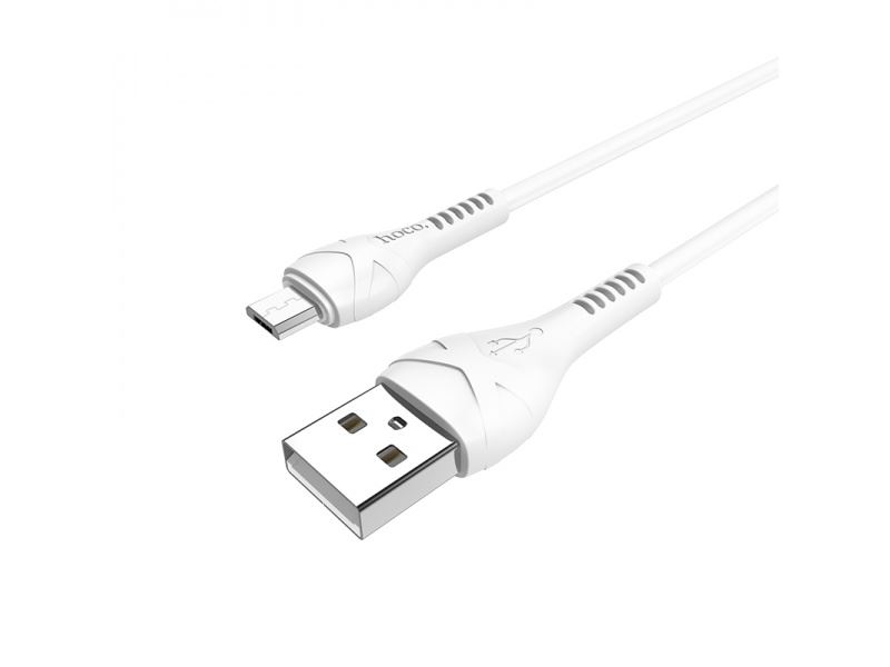 Hoco nabíjecí / datový kabel Micro USB 1M Cool Power bílá