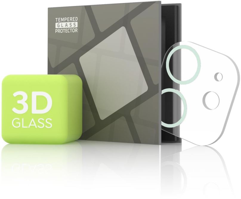 Ochranné sklo na objektiv Tempered Glass Protector pro kameru iPhone 11 / 12 mini, zelená