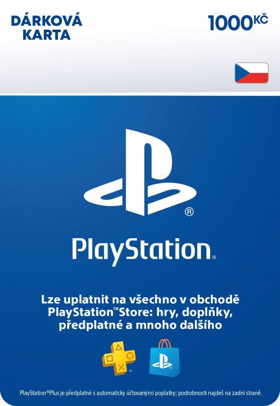 Dobíjecí karta PlayStation Store - Kredit 1000 Kč - CZ Digital