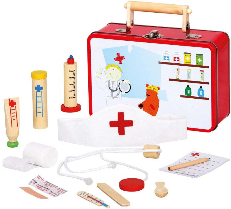 Doktorský kufřík pro děti Bino Zvěrolékařský kufřík