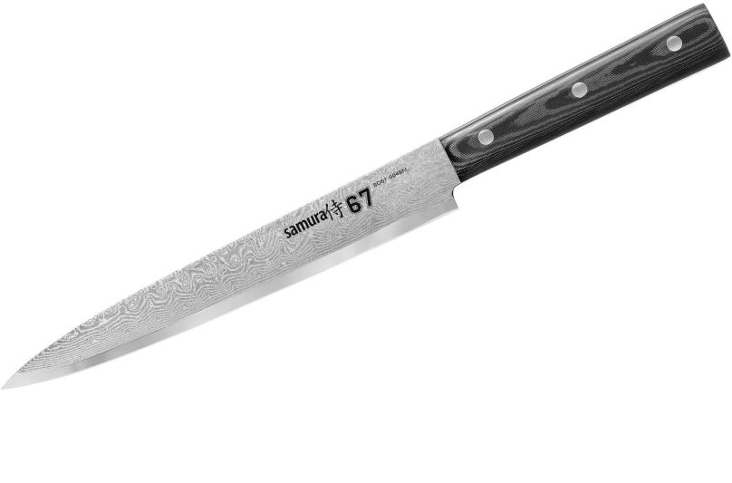 Kuchyňský nůž Samura DAMASCUS 67 Plátkovací nůž 19 cm (Mikarta)