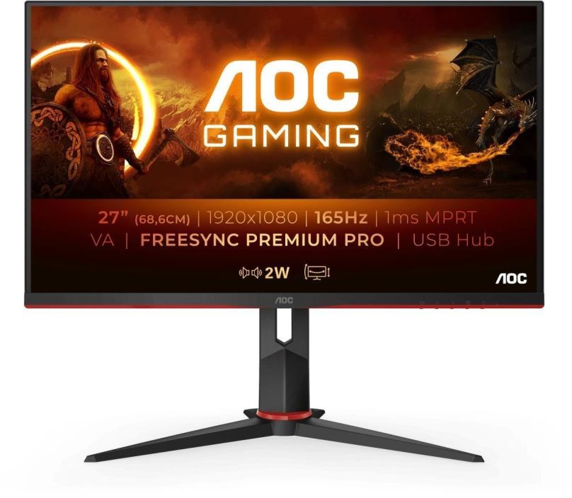 LCD monitor 27" AOC 27G2SU/BK Gaming
