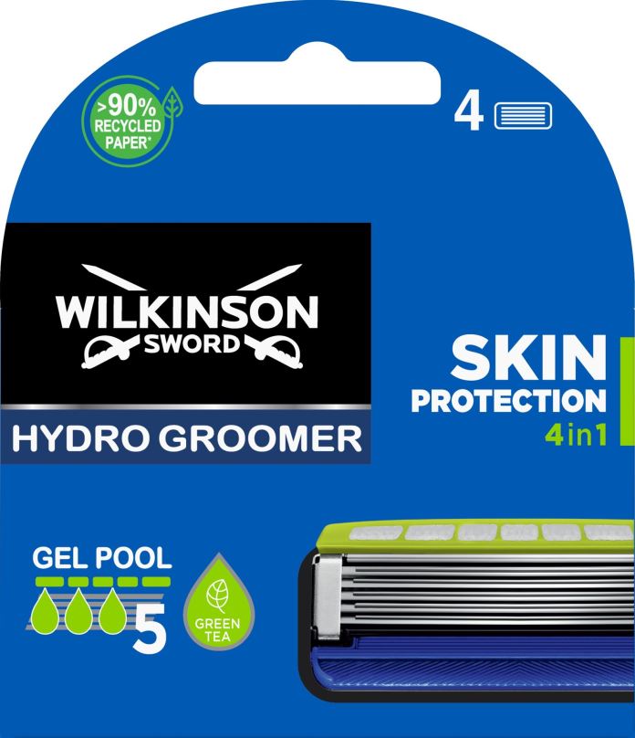 Pánské náhradní hlavice WILKINSON Hydro 5 Groomer 4 ks