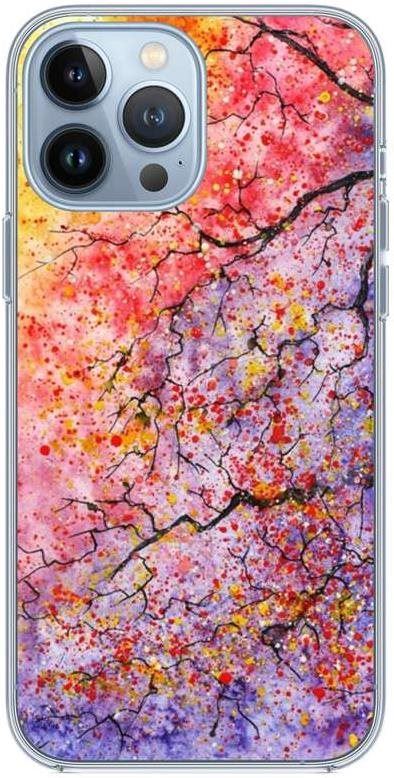 Kryt na mobil TopQ iPhone 13 Pro silikon Abstract Tree 65280