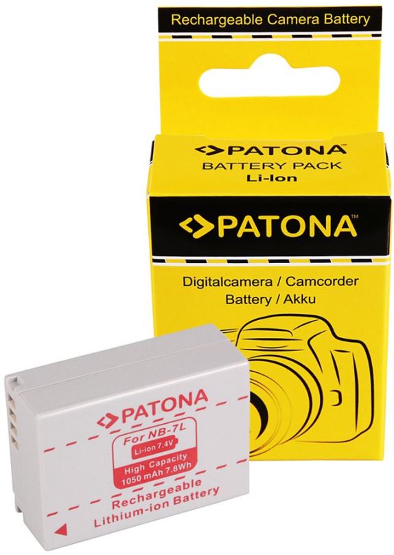 Baterie pro fotoaparát PATONA pro Canon NB-7L 750mAh Li-lon