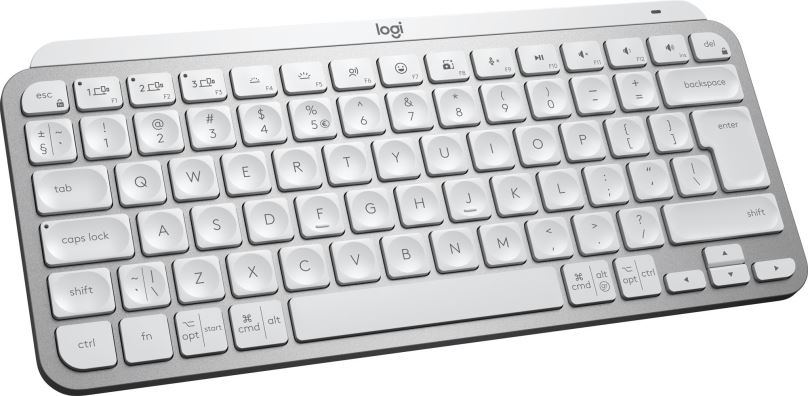 Klávesnice Logitech MX Keys Mini For Mac Minimalist Wireless Illuminated Keyboard, Pale Grey - US INTL
