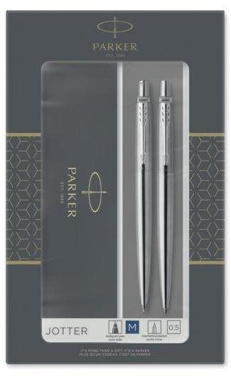 Sada psacích potřeb PARKER Jotter Stainless Steel CT Duo Set