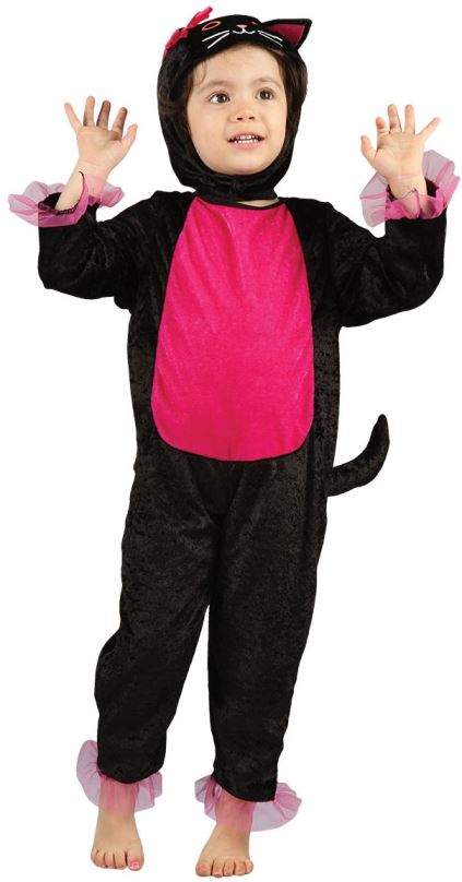 Kostým Šaty na karneval - kočka, 92 - 104 cm