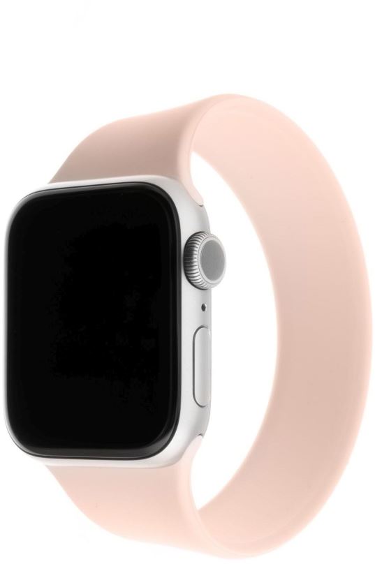 Řemínek FIXED Elastic Silicone Strap pro Apple Watch 42/44mm velikost L růžový