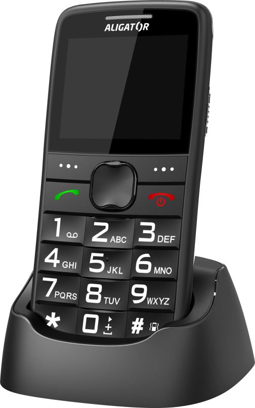 Mobilní telefon Aligator A675 Senior černá