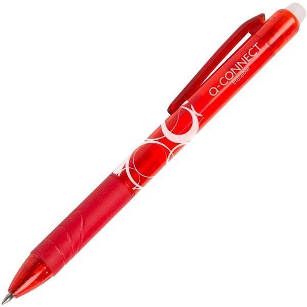 Gumovací pero Q-CONNECT Roller, červený, 0.7 mm