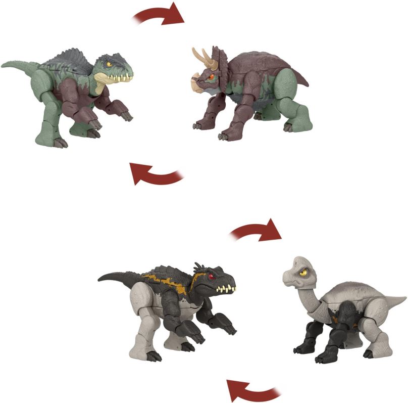 Figurka Jurassic World Dinosaurus s transformací dvojité nebezpečí