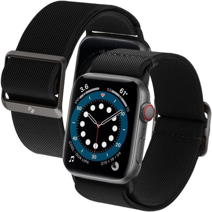Řemínek Spigen Lite Fit Black Apple Watch 42/44/45/Ultra 49mm