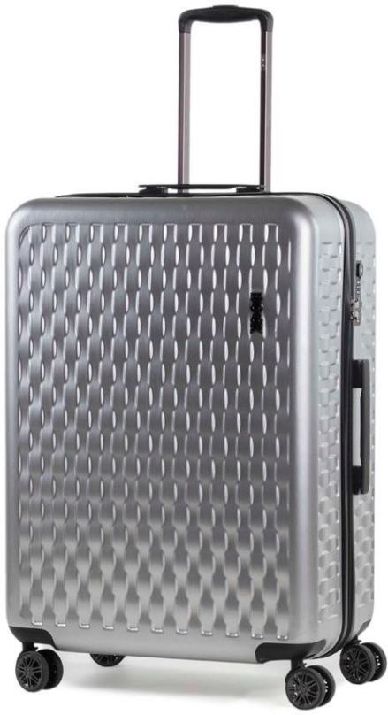 Cestovní kufr ROCK TR-0192 L, stříbrná