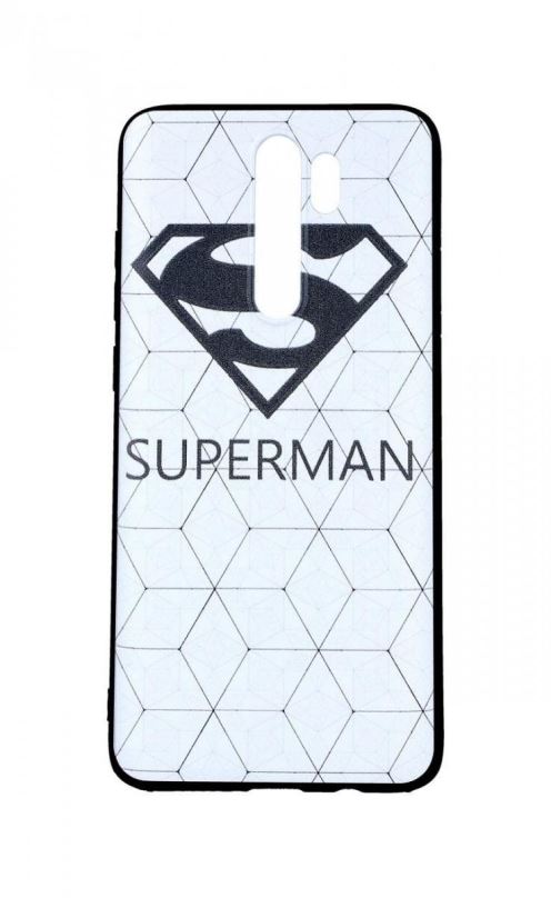 Kryt na mobil TopQ Xiaomi Redmi Note 8 Pro 3D silikon Bílý Superman 45715