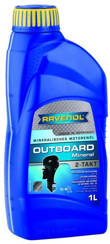 Motorový olej RAVENOL Outboardoel 2T Mineral; 1 L