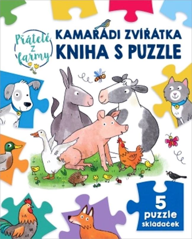 Svojtka & Co. Kniha s puzzle: Kamarádi zvířátka 5x9 dílků