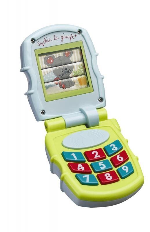 Interaktivní hračka Vulli Hrající telefon žirafa Sophie modrý/zelený
