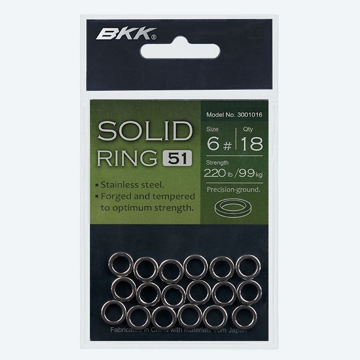BKK Kroužek Solid Ring-51 Velikost 3 45kg 18ks