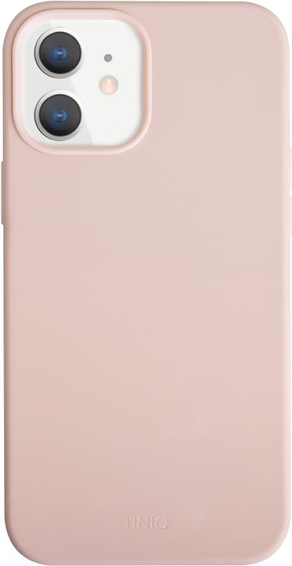 Kryt na mobil Uniq Hybrid iPhone 12 Mini Lino Hue Antimicrobial - Blush Pink
