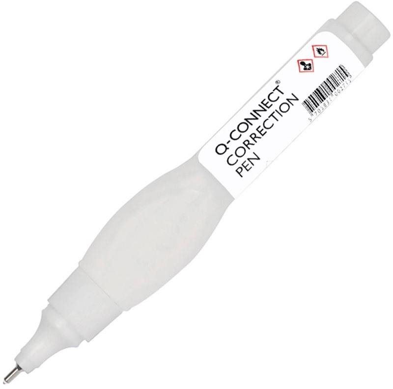 Korekční pero Q-CONNECT, kovový hrot, 8 ml