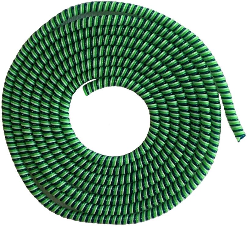 Organizér kabelů ELPINIO ochrana kabelu spirála - světle zelená
