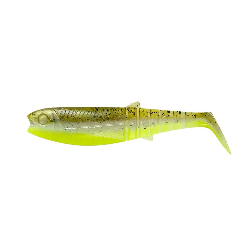 Savage Gear Gumová nástraha Cannibal Shad 12,5cm 20g Green Pearl Yellow 4ks