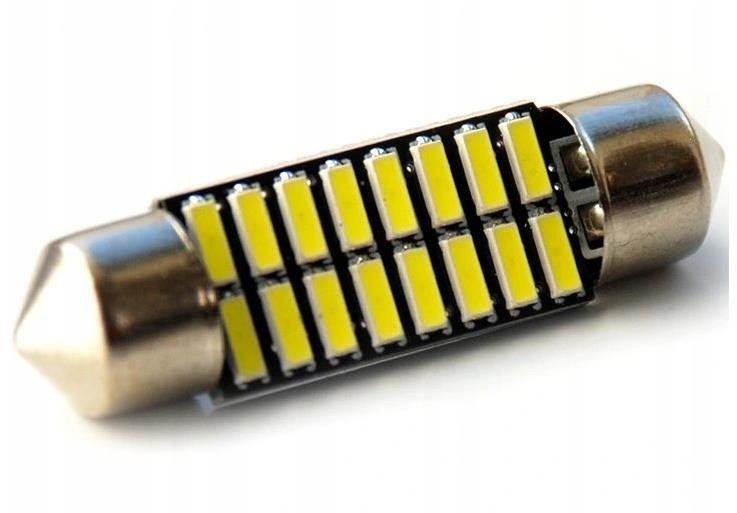 LED autožárovka Rabel 36 mm 16 smd 4014 C3W C5W C10W SV8,5 bílá