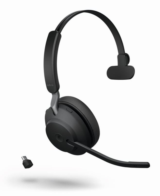 Bezdrátová sluchátka Jabra Evolve2 65 MS Mono USB-C Black