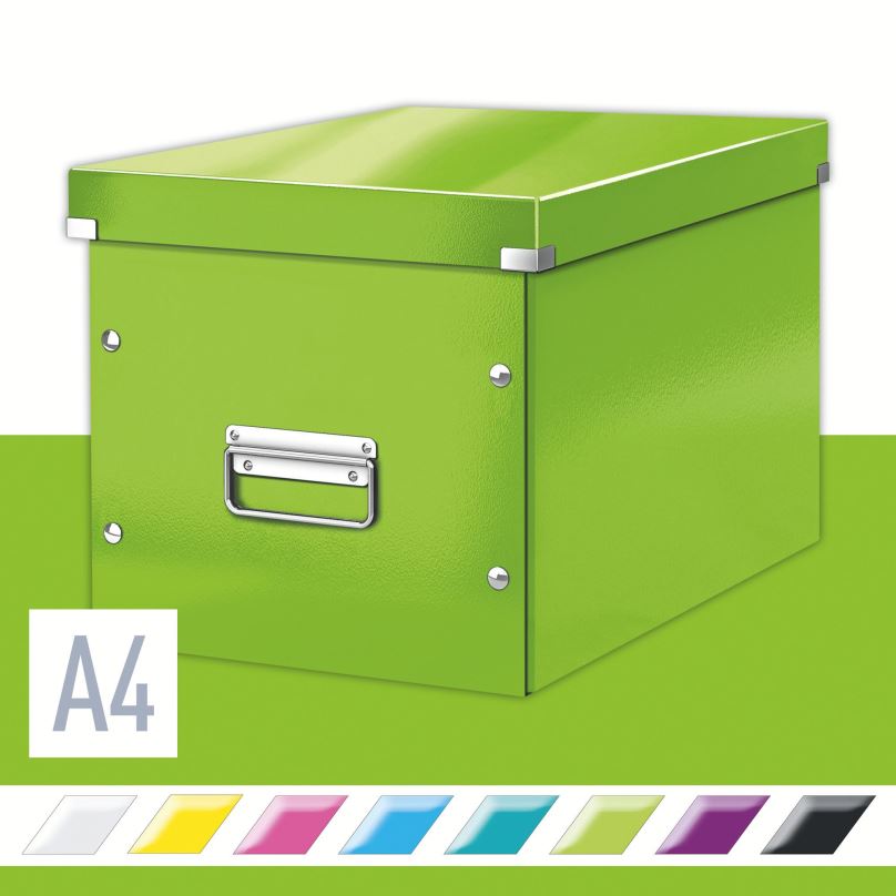 Archivační krabice LEITZ WOW Click & Store A4 32 x 31 x 36 cm, zelená
