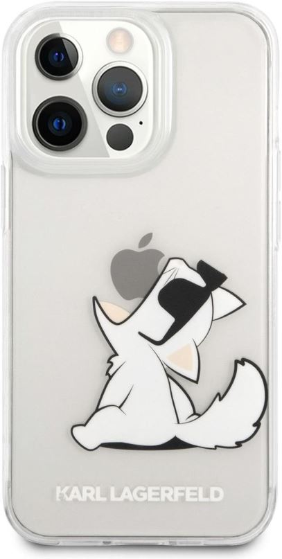 Kryt na mobil Karl Lagerfeld PC/TPU Choupette Eat Kryt pro Apple iPhone 13 Pro Max Transparent