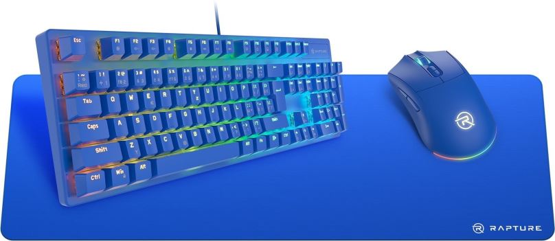 Set klávesnice a myši Rapture ELITE Gaming Set modrý