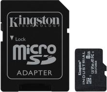 Paměťová karta Kingston MicroSDHC 8GB Industrial + SD adaptér