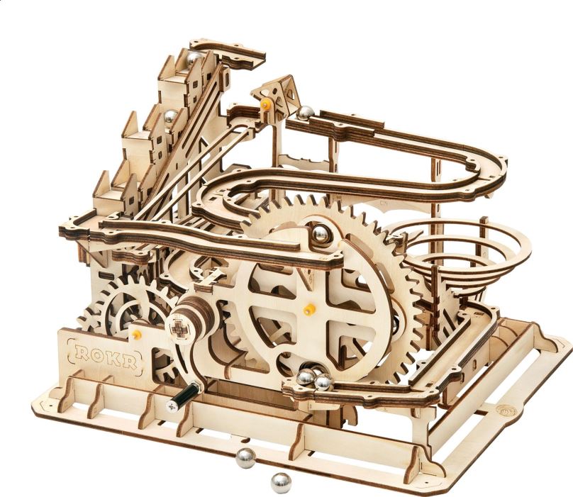 3D puzzle Robotime Rokr 3D dřevěné puzzle Kuličková dráha: Parkour 254 dílků