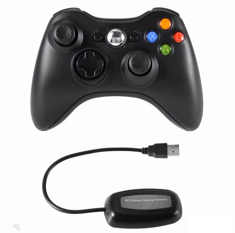 Gamepad Froggiex Wireless Xbox 360 Controller, černý