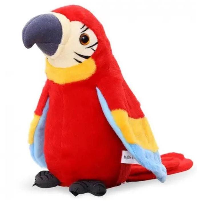 Interaktivní hračka Interaktivní mluvící papoušek - červený