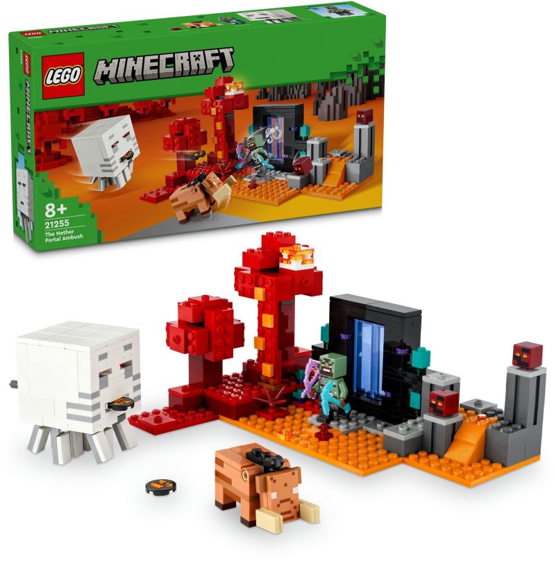 LEGO stavebnice LEGO® Minecraft® 21255 Přepadení v portálu do Netheru