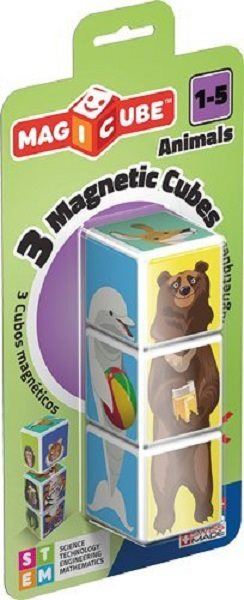 GEOMAG Magnetické kostky Magicube Mix&Match Zvířata, 3 kostky