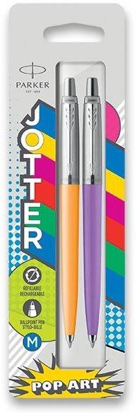 Kuličkové pero PARKER Jotter Originals Pop Art Marigold/Purple - balení 2 ks