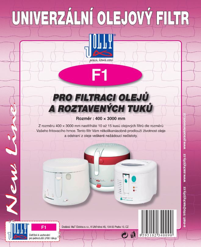 Filtr Olejový filtr do fritovacích hrnců (pod koš) F1