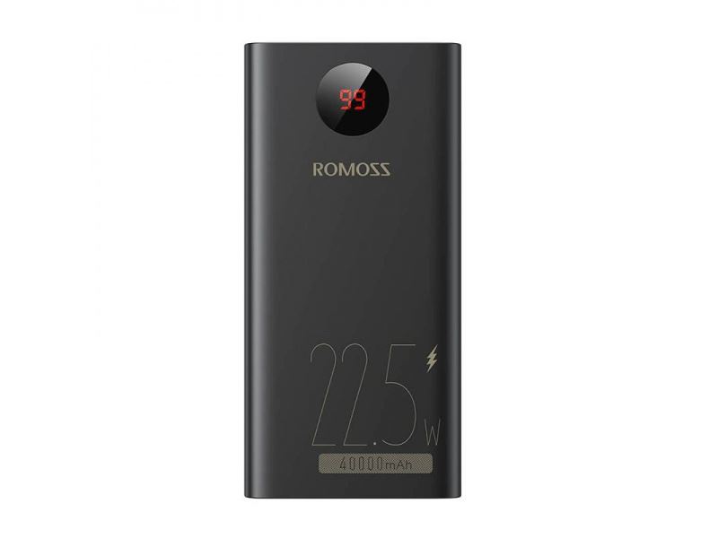 Romoss Powerbank 40000mAh QC + PD, 22.5W černá