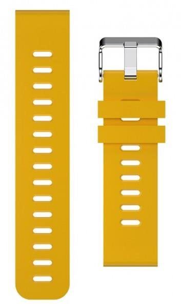 Řemínek Aligator Watch 20mm silikonový řemínek hořčicově žlutý