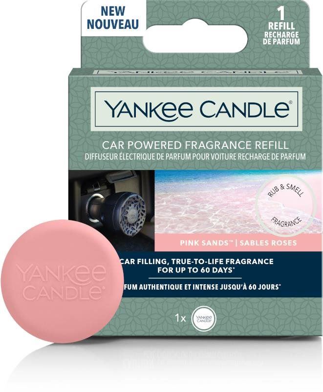 Vůně do auta YANKEE CANDLE Pink Sands Car Powered náhradní náplň 20 g