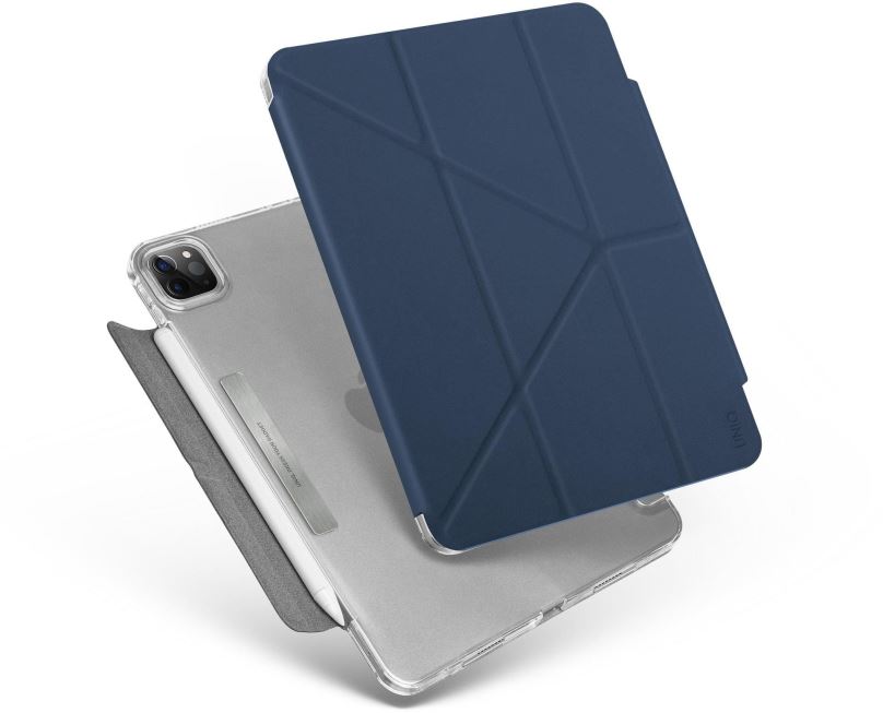 Pouzdro na tablet UNIQ Camden antimikrobiální obal pro iPad Pro 11" (2021) modrý