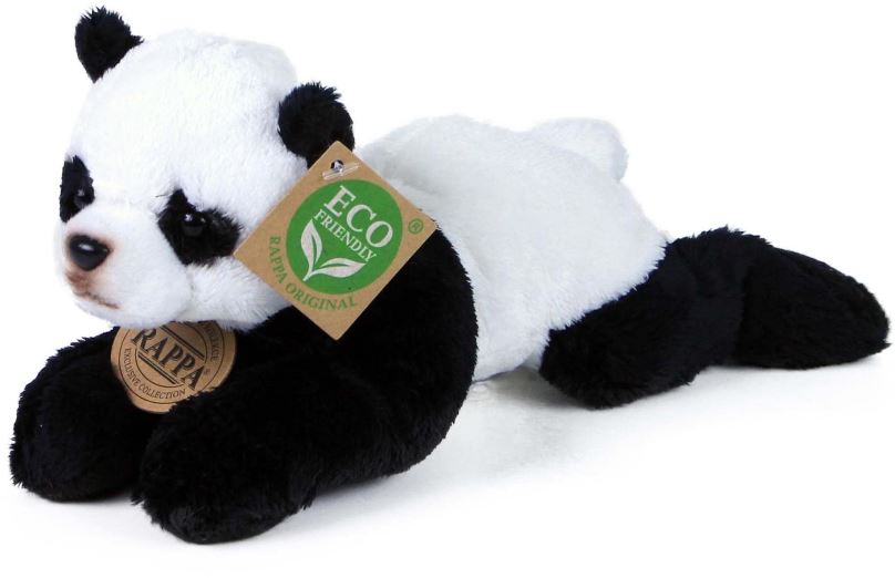 Plyšák RAPPA Plyšová panda ležící 18 cm, Eco-Friendly