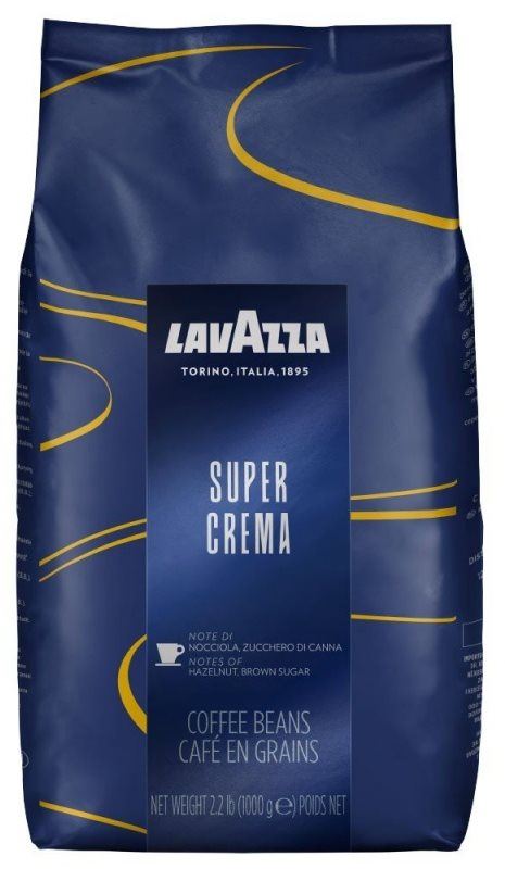 Káva Lavazza Super Crema, zrnková, 1000g