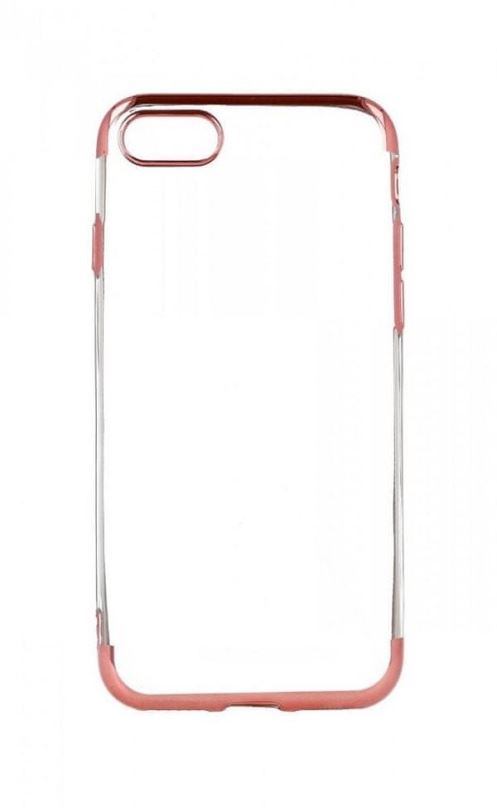 Kryt na mobil TopQ Frame iPhone SE 2020 silikon růžový 49622