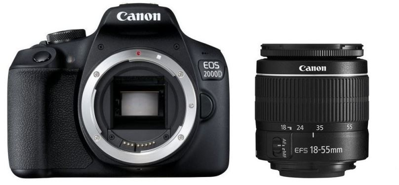 Digitální fotoaparát Canon EOS 2000D + EF-S 18-55 mm f/3,5-5,6 DC III