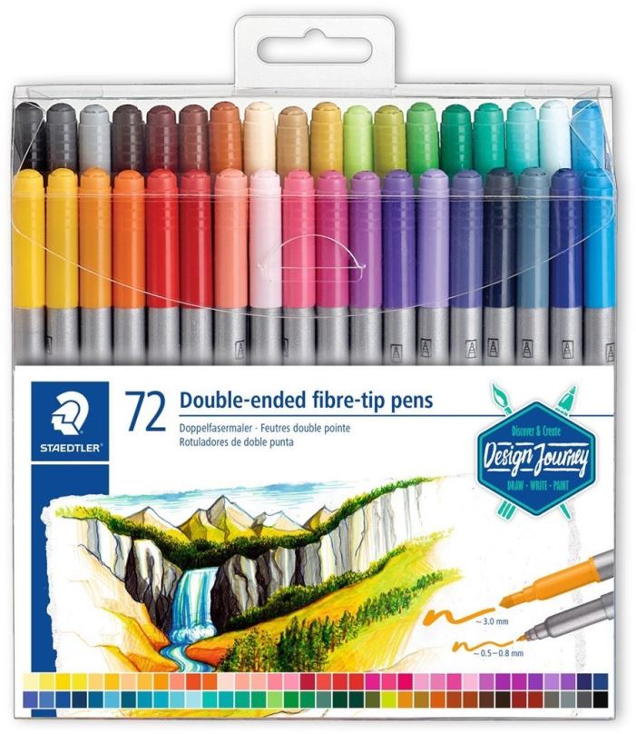 Fixy STAEDTLER Design Journey 72 barev