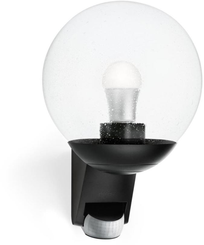 Nástěnná lampa STEINeL 005535 - VenKovní nástěnné svítidlo se senzorem L585S 1xE27/60W Černá IP44